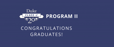Program II Class of 2020: Congratulations Graduates!